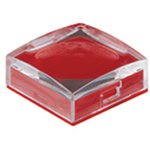 AT3073JC, Red/Clear Push Button Cap for Use with UB2 Series Non-illuminated ...