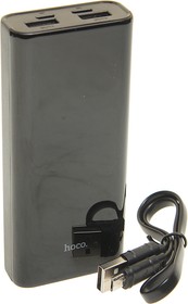 J45 black, Аккумулятор внешний 10000мА/ч для зарядки мобильных устройств HOCO