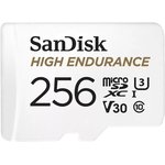 Карта памяти microSDXC UHS-I U3 Sandisk High Endurance 256 ГБ, 100 МБ/с ...
