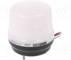 QMCL80-BZ-24, Сигнализатор: светозвуковой, 24ВDC, сирена, непрерывный свет, LED