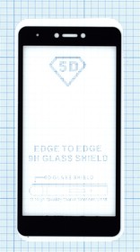 Защитное стекло "Полное покрытие" для Xiaomi Redmi Note 4X черное