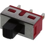 500SSP1S1M1QEA, Slide Switches 5A 120VAC or 28VDC On-None-On SPDT
