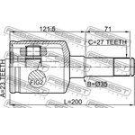 1011-EPICLH, Шрус внутренний левый 23x35x27