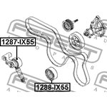 Ролик натяжителя HYUNDAI IX55 07 2008-2013 [EUROPE + RUSSIA] \ 1287-IX55 FEBEST