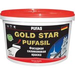 Фасадная силиконовая краска GOLD STAR PUFASIL Основа A мороз. 10л 14,9кг тов-157034