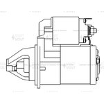 LSt 1107, Стартер Mitsubishi Lancer X 07-, ASX 10- 1.5i/1.6i 1,2 кВт StartVolt