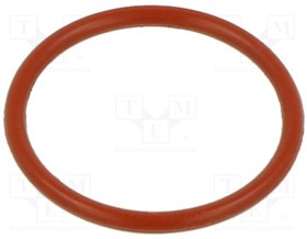 O-65X3-SI-RD, O-ring gasket; silicone; Thk: 3mm; Oint: 65mm; red; -60?160°C