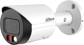 Фото 1/7 Dahua DH-IPC-HFW2249SP- S-IL-0360B, Уличная цилиндрическая IP-видеокамера Full-color с ИИ2Мп; 1/2.8" CMOS; объектив 3.6мм; WDR(120дБ); чувст