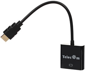Фото 1/10 TA558, Telecom HDMI(M) - VGA(F), Кабель-переходник