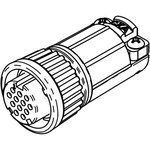 W3280-10SG-535, Standard Circular Connector MU WR CBL 10#20 SKT CMP W/STRP