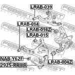 2925-RRIIIR, 2925-RRIIIR_рычаг задней подвески задний!\ Land Rover Range Rover ...