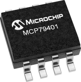 Фото 1/7 MCP79401-I/SN, Микросхема RTC, I2C, SRAM, 64Б, 1,8/5,5VDC, SO8