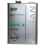 Масло трансмиссионное ATF для АКПП D KLE22-00004 4л NISSAN