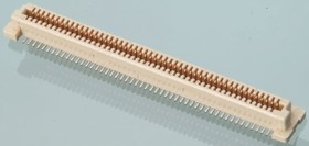 Фото 1/3 61082-061400LF, Amphenol ICC Bergstak Series Straight Surface Mount PCB Socket, 60-Contact, 2-Row, 0.8mm Pitch, Solder Termination