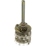 D4C0212N, Open Frame Rotary Switch - 2 Pole - 2 to 12 Position Adjustable - Non-Shorting - 1.5A@28VDC/0.5A@115VAC - Ceramic ...