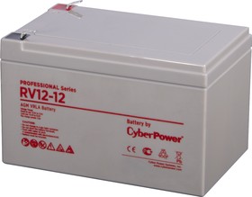 Фото 1/3 Батарея аккумуляторная для ИБП CyberPower Professional series RV 12-12, Аккумуляторная батарея PS CyberPower RV 12-12 / 12 В 12 Ач