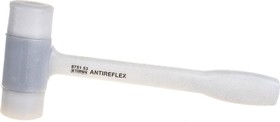 Фото 1/4 Молоток с ручкой ANTIREFLEX, белый боек, l=310 мм., 624 g, 875153