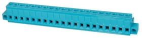 Фото 1/2 TBP01P1W-508-20BE, Pluggable Terminal Blocks Terminal block, pluggable, w screw lock, 5.08, plug, 20 pole, blue
