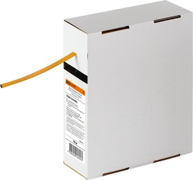 Термоусаживаемая трубка ТУТнг 4/2 желтая в коробке (10 м/упак) TDM