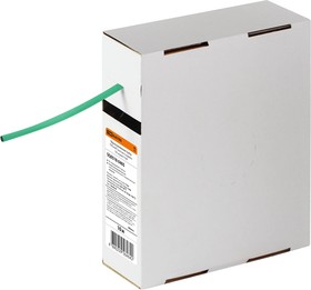 Термоусаживаемая трубка ТУТнг 4/2 зеленая в коробке (10 м/упак) TDM