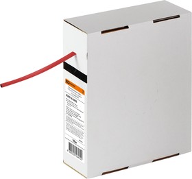 Термоусаживаемая трубка ТУТнг 4/2 красная в коробке (10 м/упак) TDM