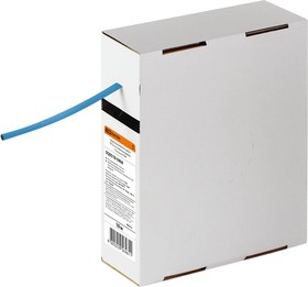 Термоусаживаемая трубка ТУТнг 4/2 синяя в коробке (10 м/упак) TDM