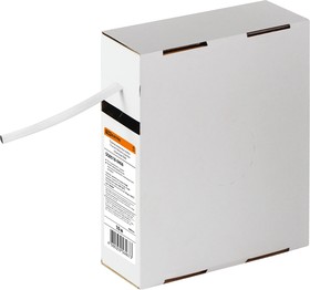 Термоусаживаемая трубка ТУТнг 6/3 белая в коробке (10 м/упак) TDM
