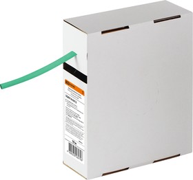 Термоусаживаемая трубка ТУТнг 6/3 зеленая в коробке (10 м/упак) TDM