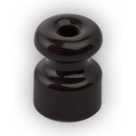 Изолятор керамический ретро, черный, 50 шт RI-02208