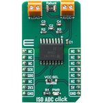 MIKROE-4088, Click Board, ISO ADC Click, ADC, Isolators, AMC1204BDWR, SPI ...