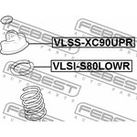 Опора заднего амортизатора VOLVO XC 90 02-  FEBEST VLSS-XC90UPR