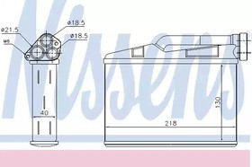 70530, Радиатор отопителя