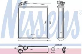 73645, Радиатор отопителя LAND ROVER: FREELANDER 2 (FA) 2.2 TD4/2.2 TD4 4X4/3.2/3.2 I6 HSE 4X4 06-