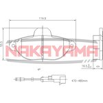 HP8169NY, Колодки тормозные дисковые передние FIAT PANDA 03-, PUNTO 93-99