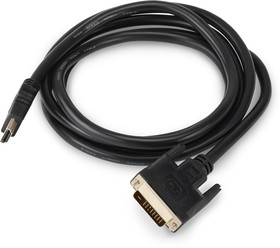 Фото 1/3 Кабель аудио-видео Buro HDMI (m)/DVI-D (Dual Link) (m) 1.8м. позолоч.конт. черный (BHP RET HDMI_DVI18)