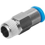QSK-3/8-8, Straight Threaded Adaptor, R 3/8 Male to Push In 8 mm ...