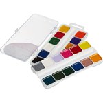 Краски акварельные №1 School ColorPics набор 24 цв б/кисти пластик