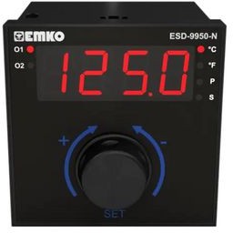 ESD-9950-N.2.20. 0.1/02.00/0.0.0.0, Temperature Controller, ON / OFF/PID/PI/PD/P, RTD/Thermocouple, Pt100, 24V, Relay/SSR