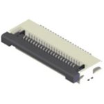 CF25101D0R0-05-NH, 10 Position FFC, FPC Connector Contacts, Bottom 0.020" (0.50mm) Surface Mount, Right Angle