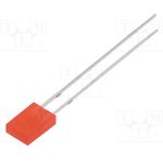 OSR7CA71F4B, LED; rectangular; 2x4.95x6.96mm; red; 100?150mcd; 150°; Front: flat