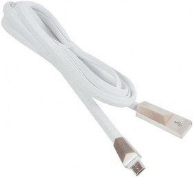 (6957531041962) кабель USB HOCO x4 Zinc для Micro USB, 2.4А, длина 1.2м, белый