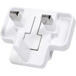 SMI-UK-3L-W, Wall Mount AC Adapters Large AC blade for UK - white