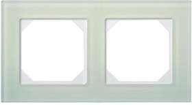 Рамка двухпостовая LIREGUS Эпсилон К14-245-02 E/NG стекло 28-242