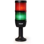 IK72L220XM01, Сигнальная колонна 70 мм, красная, зеленая 220 В, светодиод LED