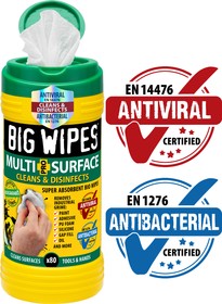 Фото 1/2 2440, MULTI-SURFACE PRO+ Wet Disinfectant Wipes, Dispenser Box of 80