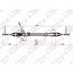 ST-48001-JD90B, Рейка рулевая RENAULT KOLEOS/NISSAN QASHQAI 06- J10/X-TRAIL T31 ...