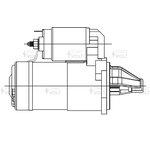 LSt 1106, Стартер Mitsubishi Lancer IX 03-, Colt V 00- 1.3i/1.6i 1,2 кВт StartVolt