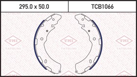 Фото 1/4 TCB1066, Колодки тормозные барабанные