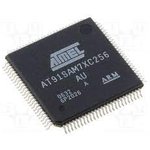 AT91SAM7XC256AU, Микроконтроллер ARM7TDMI, 256KB Flash, Ethernet, USB, CAN [LQFP-100]
