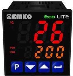 ECOLITE.4.6.1R.0.0, Temperature Controller, ON / OFF, RTD / Thermocouple, Pt100 / Cu50, 30V, Relay